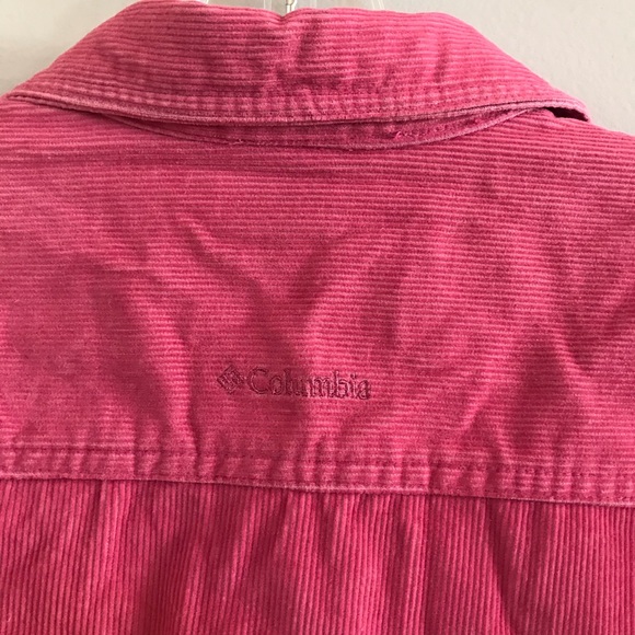 Columbia pink cord corduroy shirt Button up collar - Picture 11 of 11